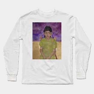 Portrait of Virginia (Little Girl) by Frida Kahlo Long Sleeve T-Shirt